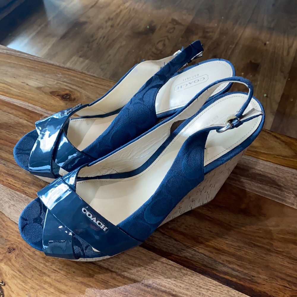 Coach Slingback Wedges